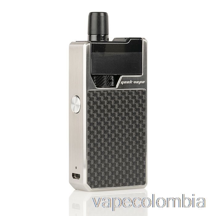 Vape Kit Completo Geek Vape Frenzy Pod System Plata/fibra De Carbono